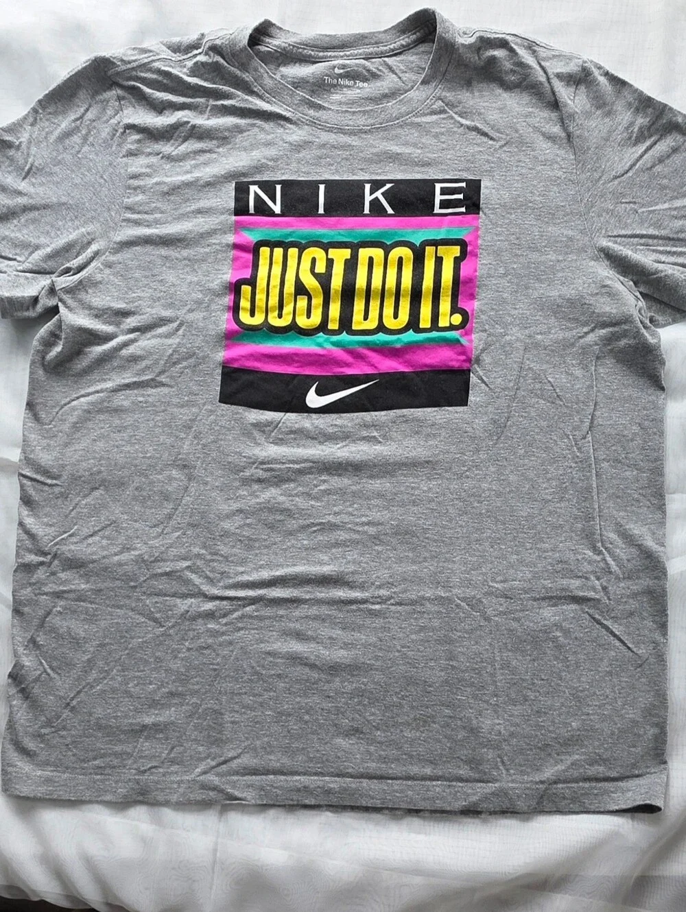 Nike Gray 'The Nike Tee' Crewneck with Subtle Logo